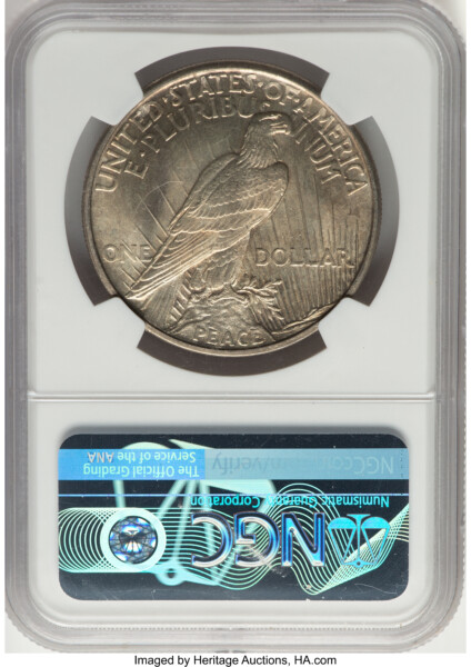 1921 S$1 Peace, MS 64 NGC