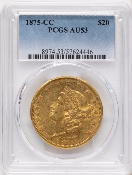 1875-CC $20 53 PCGS