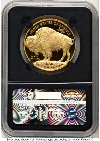 2015-W Proof Gold Buffalo 1 oz FDI Ed Moy Blk Core 70 NGC