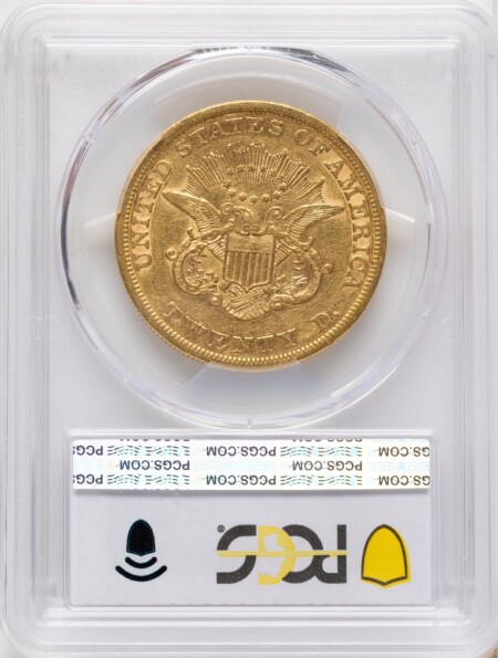 1853 $20 45 PCGS