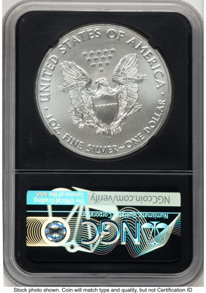 2018-(W) Silver Eagle FDI John Mercanti Blk Core 70 NGC