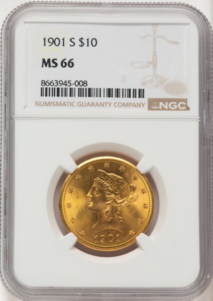 1901-S $10 66 NGC