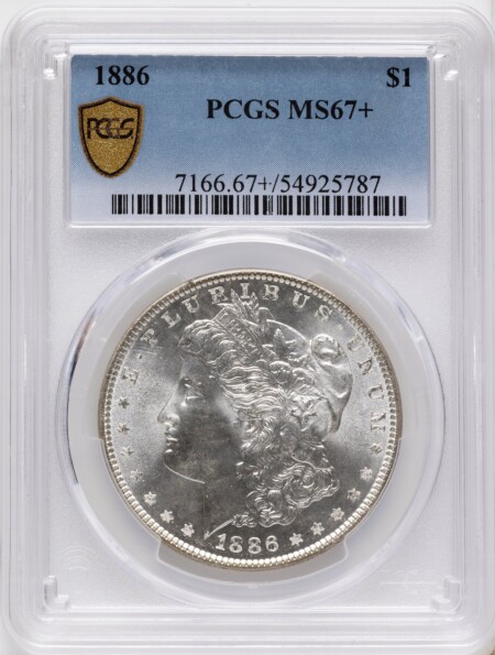 1886 S$1 PCGS Secure PCGS Plus 67 PCGS
