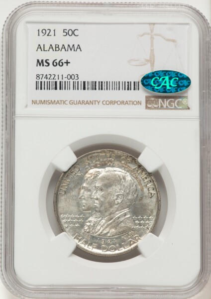 1921 50C Alabama, MS CAC NGC Plus 66 NGC