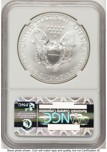 2012-(S) Silver Eagle ER San Francisco Bridge Label 70 NGC