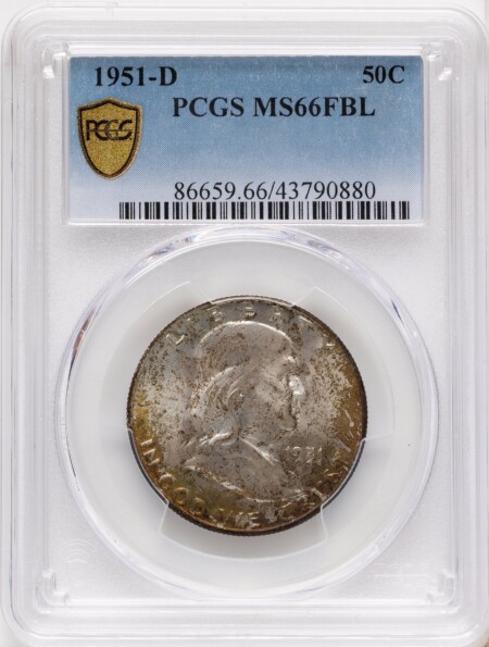 1951-D 50C, FL PCGS Secure 66 PCGS