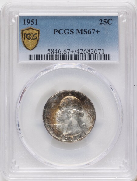 1951 25C PCGS Secure PCGS Plus 67 PCGS