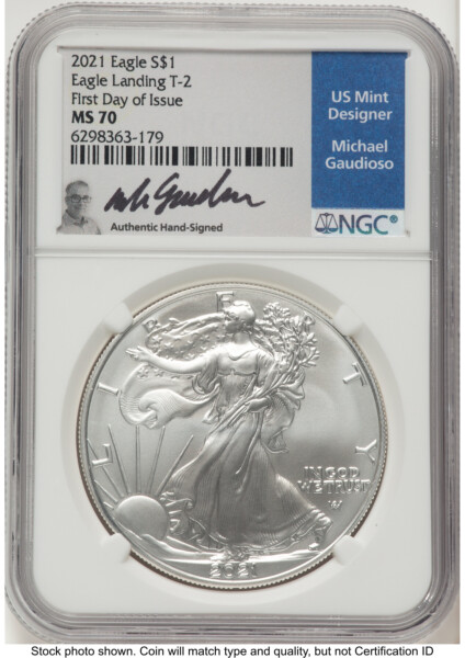 2021 Silver Eagle Type 2 FDI Michael Gaudioso 70 NGC