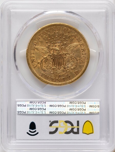 1867-S $20 45 PCGS