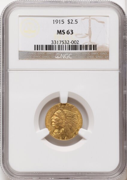 1915 $2 1/2 63 NGC