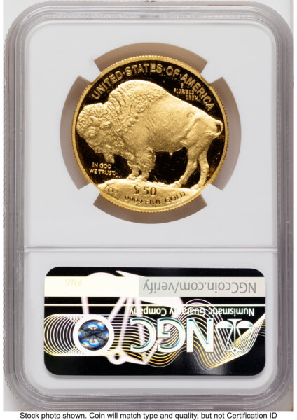 2015-W Proof Gold Buffalo 1 oz Red Book 70 NGC