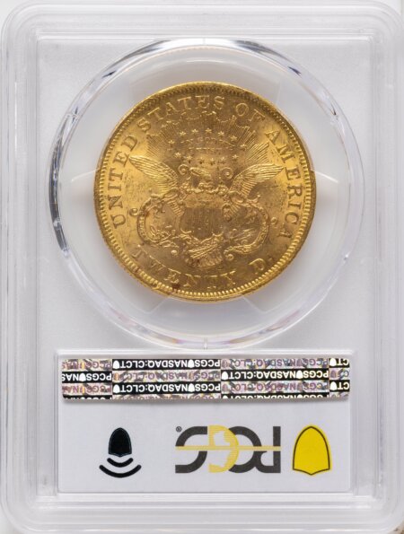 1873 $20 OPEN 3 61 PCGS