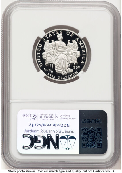 2006-W Proof Platinum Eagle 1/2 oz Brown Label 70 NGC