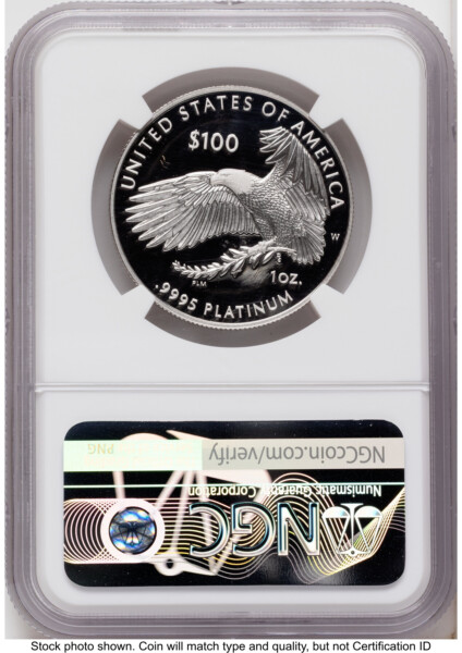 2022-W Proof Platinum Eagle 1 oz AR Mike Castle 70 NGC