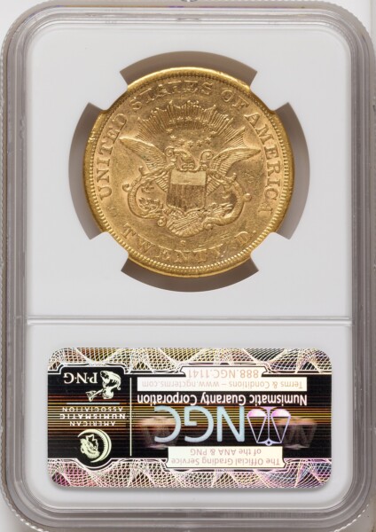 1863-S $20 45 NGC