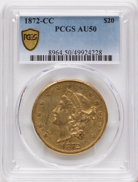 1872-CC $20 PCGS Secure 50 PCGS