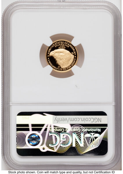 2026-W Proof Gold Eagle 1/10 oz FDI Red Book 70 NGC