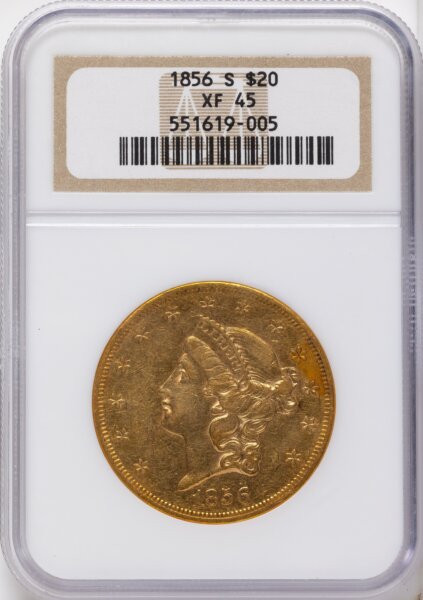 1856-S $20 45 NGC