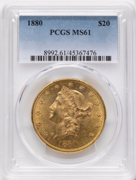 1880 $20 61 PCGS