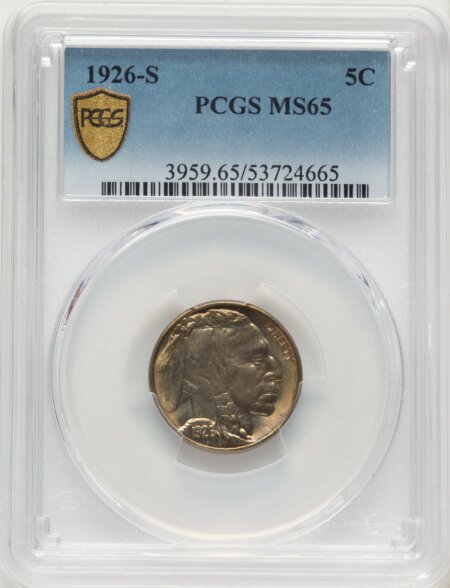 1926-S 5C PCGS Secure 65 PCGS