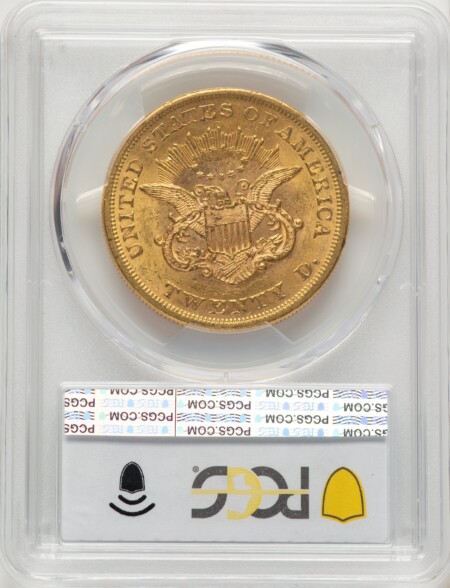 1865 $20 PCGS Secure 61 PCGS