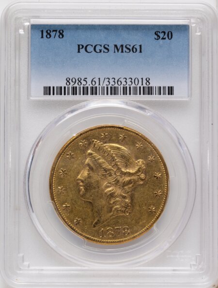 1878 $20 61 PCGS