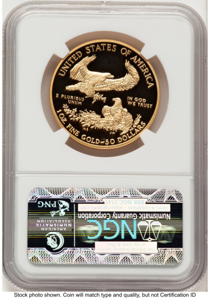 2013-W Proof Gold Eagle 1 oz ER Blue 70 NGC