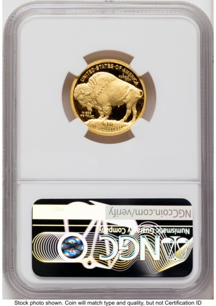 2008-W Proof Gold Buffalo 1/4 oz Red Book 70 NGC