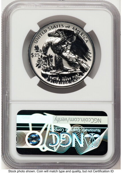 2025-W Palladium Eagle 1 oz, REV PR ER Mike Castle 70 NGC