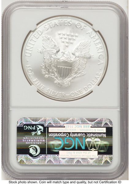 2013-(S) Silver Eagle FR Blue 70 NGC