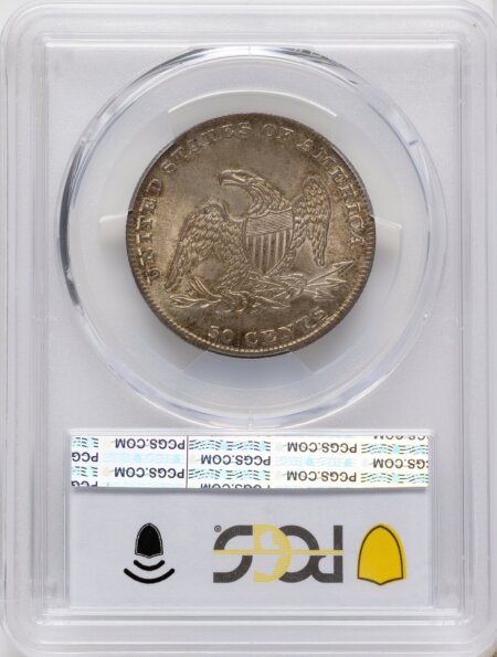 1837 50C Reeded Edge, MS PCGS Secure 64 PCGS