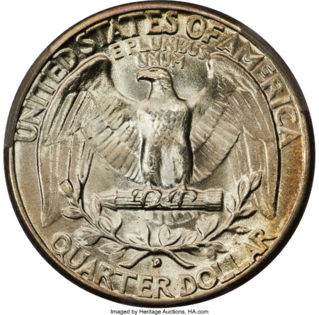 1934-D 25C Medium Motto 67 PCGS