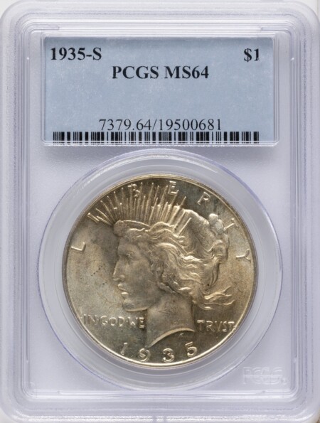 1935-S S$1 64 PCGS