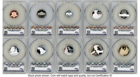 2026 10 Coin Semiquincentennial Silver Proof Set First Delivery America 250 69 CACG