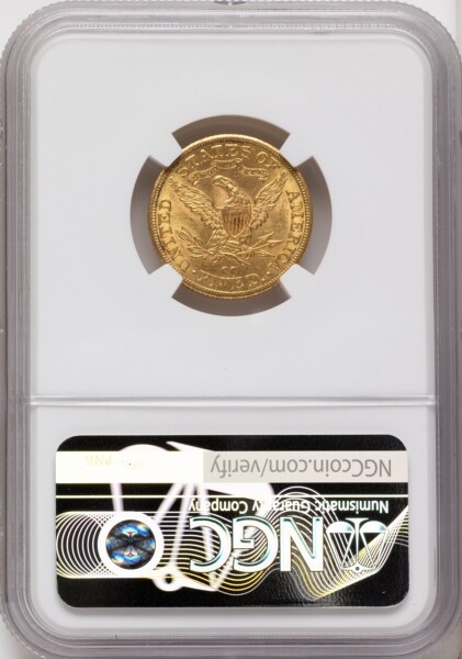 1892-CC $5 CAC 62 NGC