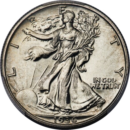 1936 50C CAC PCGS Secure 67 PCGS