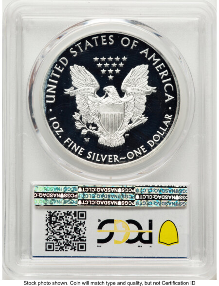 2016-W Proof Silver Eagle 1 oz WP Mint Hoard Struck at West Point Label 70 PCGS