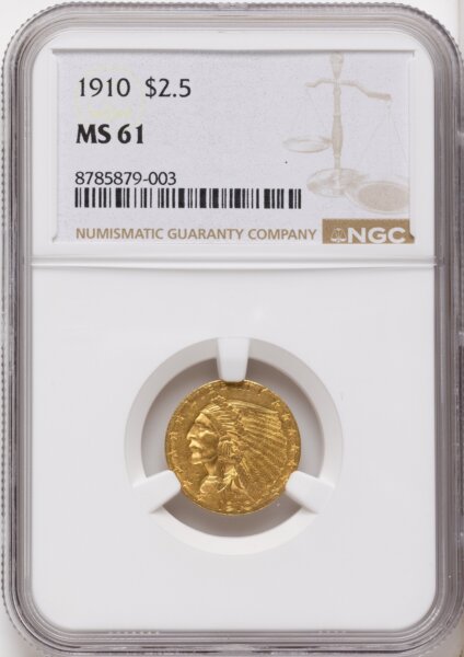 1910 $2 1/2 61 NGC