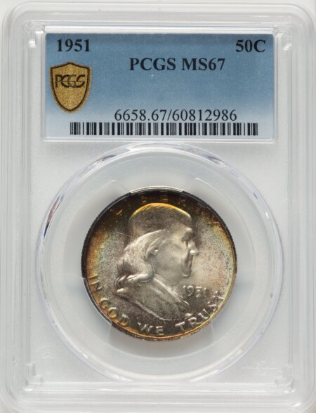 1951 50C PCGS Secure 67 PCGS