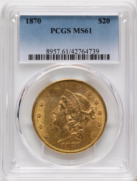 1870 $20 61 PCGS