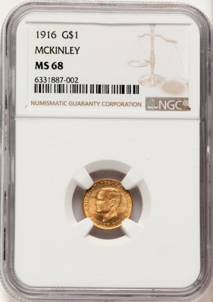 1916 G$1 McKinley 68 NGC