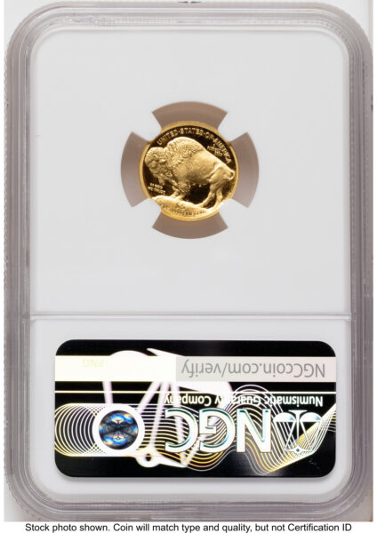 2008-W Proof Gold Buffalo 1/10 oz Red Book 70 NGC