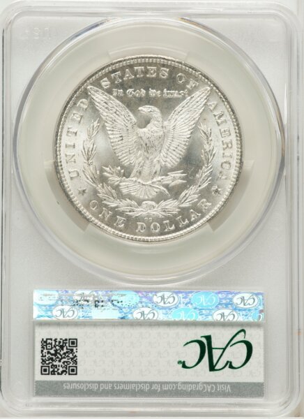 1880-CC $1 VAM-5, 8/7 High 7, MS 64 CACG