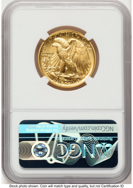 2016-W 50C Walking Liberty 100th Anniversary Gold Centennial  Anna Cabral 70 NGC