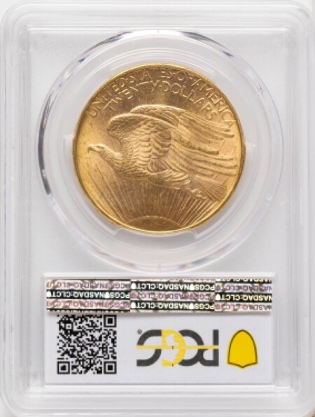 1908-D $20 NO MOTTO CAC 64 PCGS