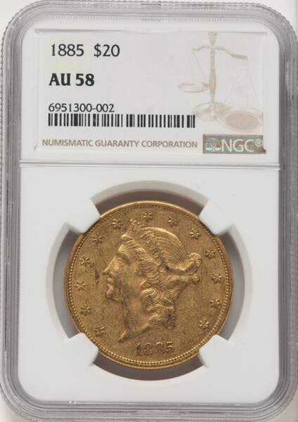 1885 $20 58 NGC