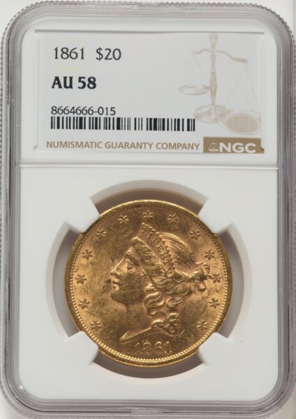 1861 $20 58 NGC