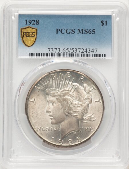 1928 S$1 PCGS Secure 65 PCGS