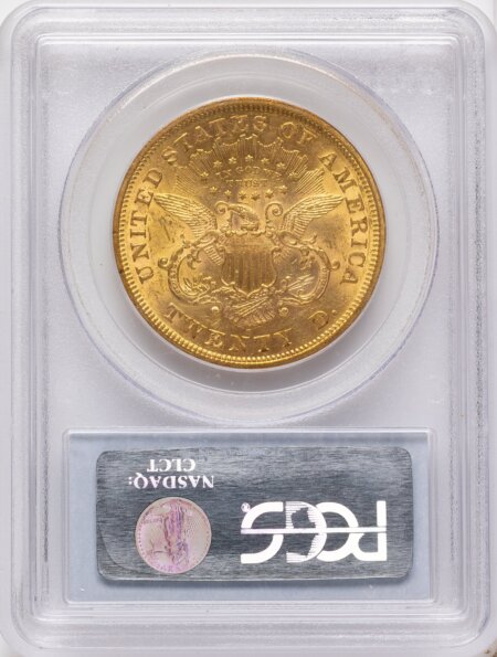 1875-S $20 58 PCGS