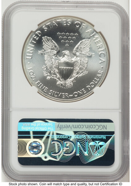 2020 Silver Eagle FDI Kenneth Bressett Red Book 70 NGC